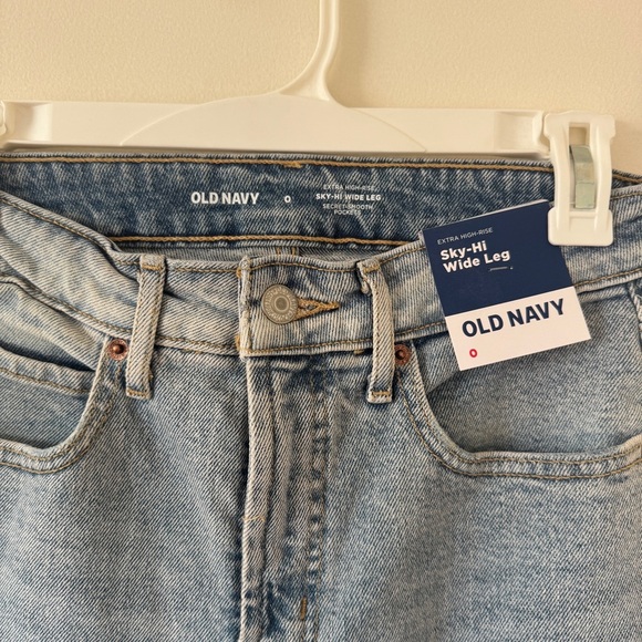 NWT Old Navy Extra High-Waisted Wide-Leg Jeans 0 - Picture 6 of 7